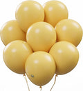 AFTERLOON® Biodegradable Balloons 100 pcs Apricot Yellow 10 Inch, Solid Color Thickened Extra Strong Latex Helium Float, for Baby Shower Gender Reveal Garland Arch Wedding Birthday Party Decorations