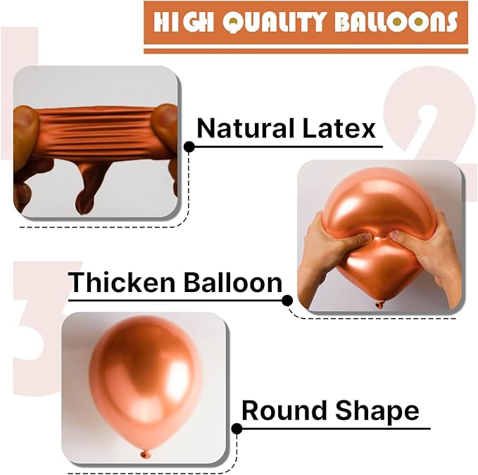 PartyWoo Rose Gold Balloons 140 pcs Different Sizes of 18 12 10 5 Inch Gold Balloon Arch Kit Garland for Birthday Graduation Bachelorette Bridal Shower Wedding Party Decorations Rose Gold-G107