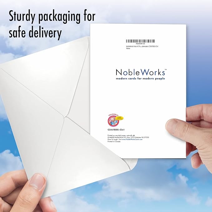 NobleWorks Pack of 3 Funny Birthday Greeting Cards with Envelopes (1 Designs, 3 Each) Old Troublemakers C3567BDG-C3x1