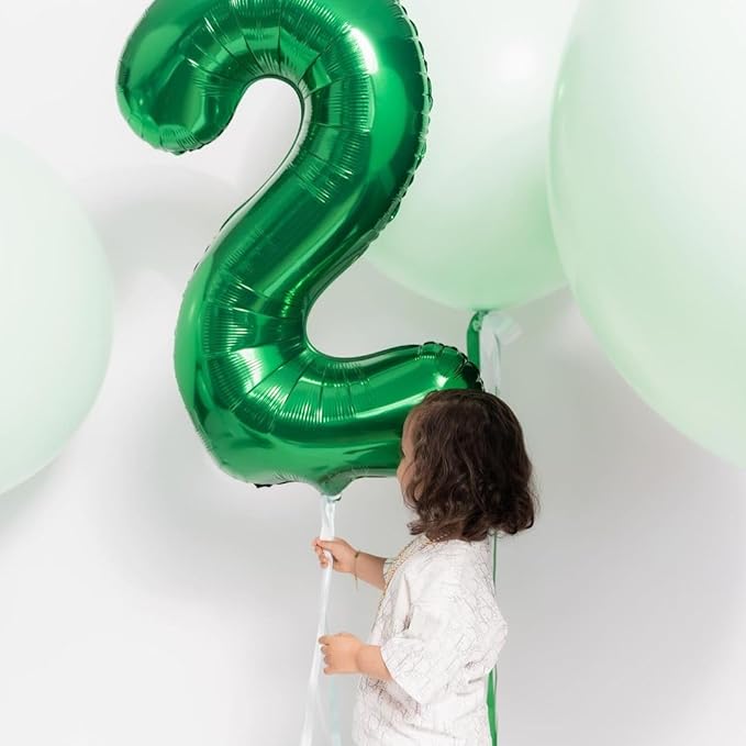 Dark Green Number 50 Balloon 40 Inch, 50th Birthday Party Decorations for Children, Giant 50 Foil Balloon for Party Supplies