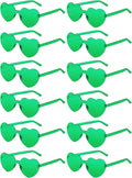 12 Pairs Heart Shaped Sunglasses for Women Colorful Glasses Fun Trendy Transparent Heart Sunglasses Party Favor
