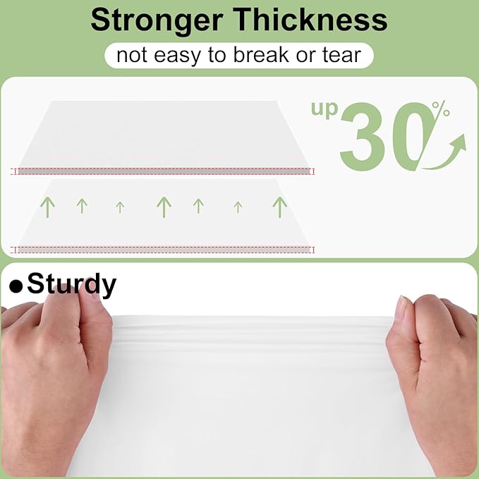 misaya 8 Packs Disposable Plastic Table Cloth, 54 x 108 Inch Waterproof Rectangle Tablecloth, Leakproof & Sturdy Decorative Table Covers for Easter, Picnic, Party and Outdoor, White