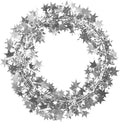 PMU 25 Ft Star Wire Shiny Garland Silver - Halloween, Christmas Party, Wedding, Birthday, Festive Home Decoration Ornament Silver