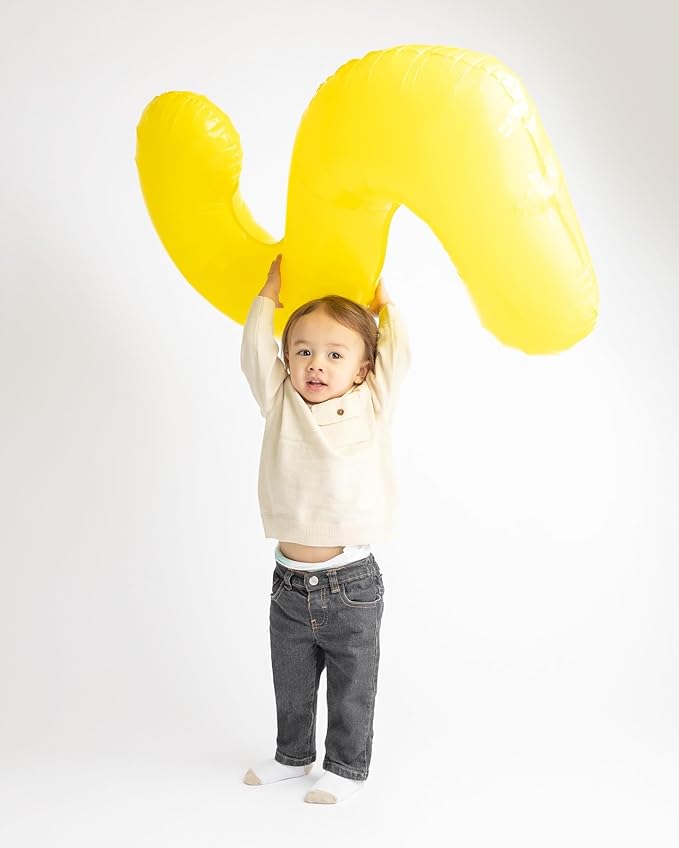 Yellow Number 7 Balloon 40 Inch, 7 Balloon Number, 7th Birthday Decorations, Yellow Party Supplies for Boys Girls