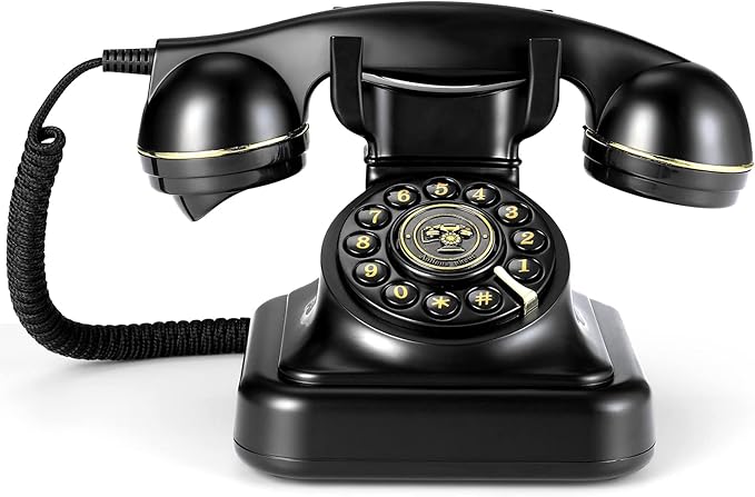 Audio Guest Book Wedding Phone, Audio Guestbook,Record Audio Messages with GuestBook, Guestbook Alternative for Wedding, Birthday Party, Baby Shower, Anniversary, Engagement (Black)