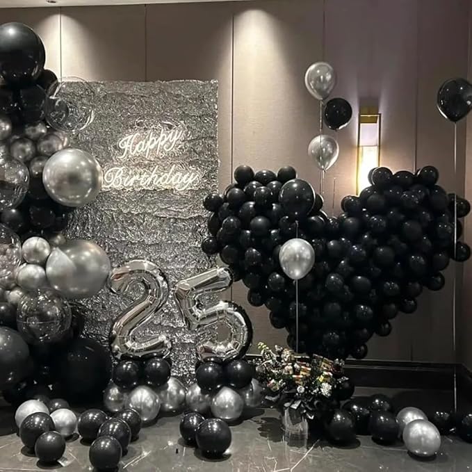 40 inch Silver Number Balloon Giant Foil Helium Balloons Silver Number 9 Balloon for 9th Birthday Party Anniversary Decorations Supplies