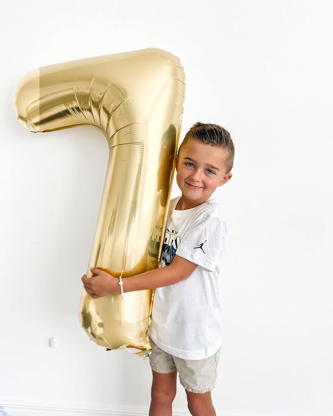 Champagne Gold Number 0 Balloon 40 Inch, White Gold 0 Balloon Numberfor 10th 20th 30th 40th 50th 60th Birthday Decorations, Light Gold Party Supplies for Men Women