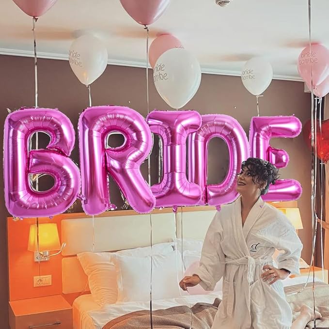 TONIFUL 40 Inch Large Rose Red Letter R Balloons Giant Hot Pink Alphabet Letter Balloons,Foil Mylar Big Balloons for Birthday Party Anniversary Supplies Decorations