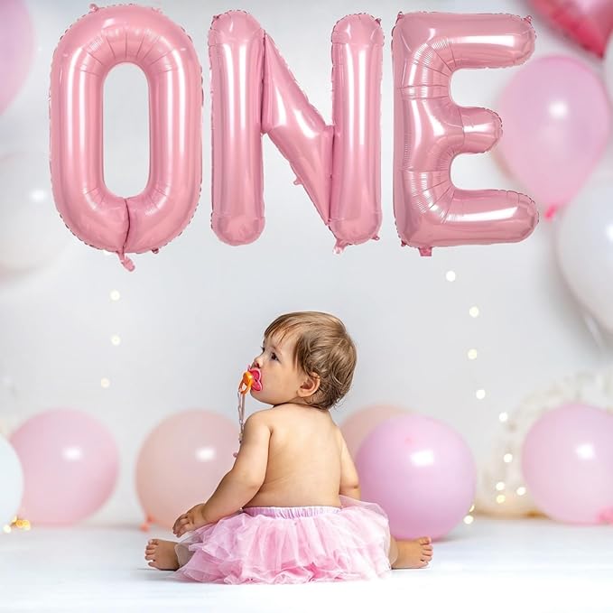 Pink Letter O Balloons,40 Inch O Balloons Letter Mylar Helium Large Pink O Balloon for Birthday Party Anniversary Decorations