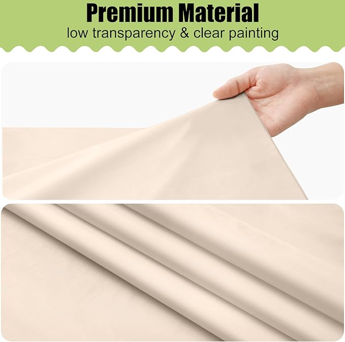 Smiry Disposable Table Cloth - 6 Pack, 54 x 108 Inch Waterproof Rectangle Tablecloths for Parties, Decorative Plastic Table Cover, Leakproof & Sturdy, Ivory