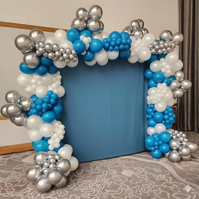 Peacock Blue Balloons 12 Inch, 100 Pack Turquoise Blue Balloon Teal Blue Latex Balloons Matte Dark Teal Aqua Blue Helium Balloons for Birthday Baby Shower Wedding Whale Theme Party Decorations