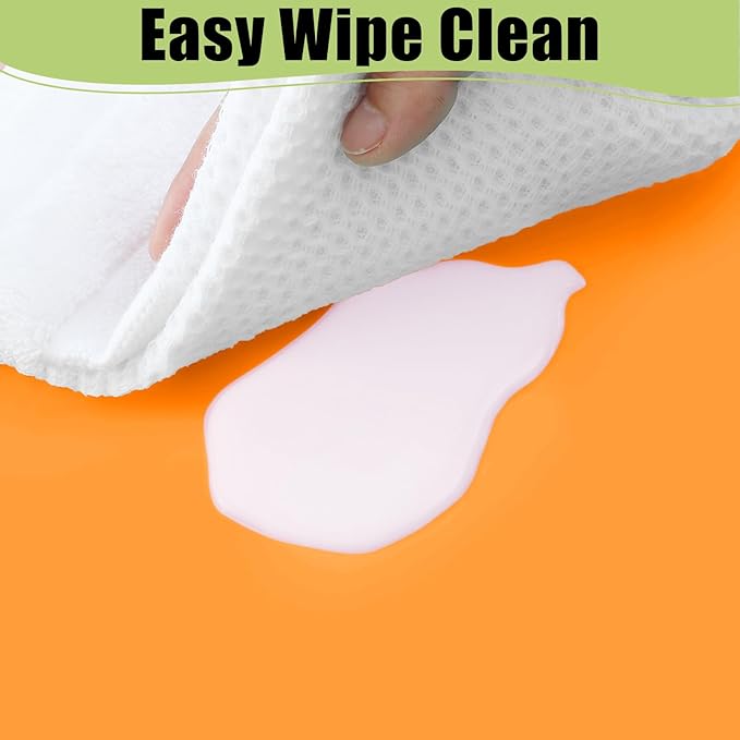 Smiry Disposable Table Cloth - 15 Pack, 54 x 108 Inch Waterproof Rectangle Tablecloths for Parties, Decorative Plastic Table Cover, Leakproof & Sturdy, Orange