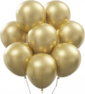 AFTERLOON® Biodegradable Mini Balloons 50 pcs Gold 5 Inch, Matte Color Thickened Extra Strong Latex Helium Float, Baby Shower Gender Reveal Garland Arch Wedding Kids Birthday Party Decorations