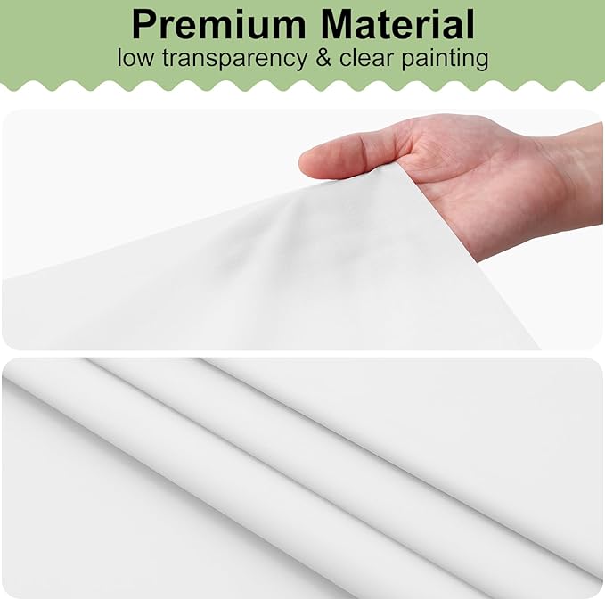 misaya 6 Packs Disposable Plastic Table Cloth, 54 x 108 Inch Waterproof Rectangle Tablecloth, Leakproof & Sturdy Decorative Table Covers for Easter, Picnic, Party and Outdoor, White