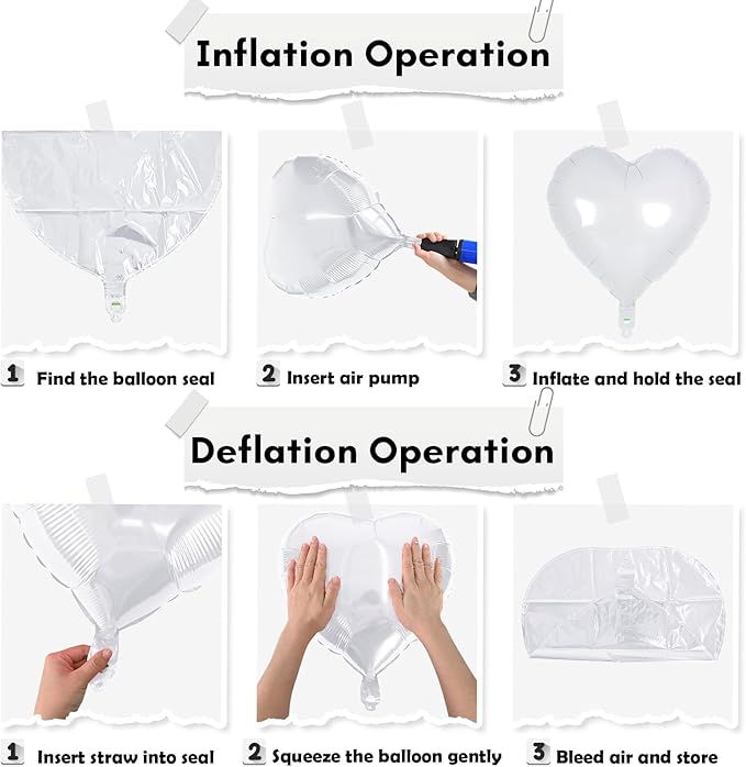 Cream Heart Foil Balloon, 18 Inch Sand White Heart Shape Foil Balloon, Beige Heart Balloons with Grey White Helium Balloons for Valentines Day Boho Birthday Bridal Shower Wedding Baby Shower