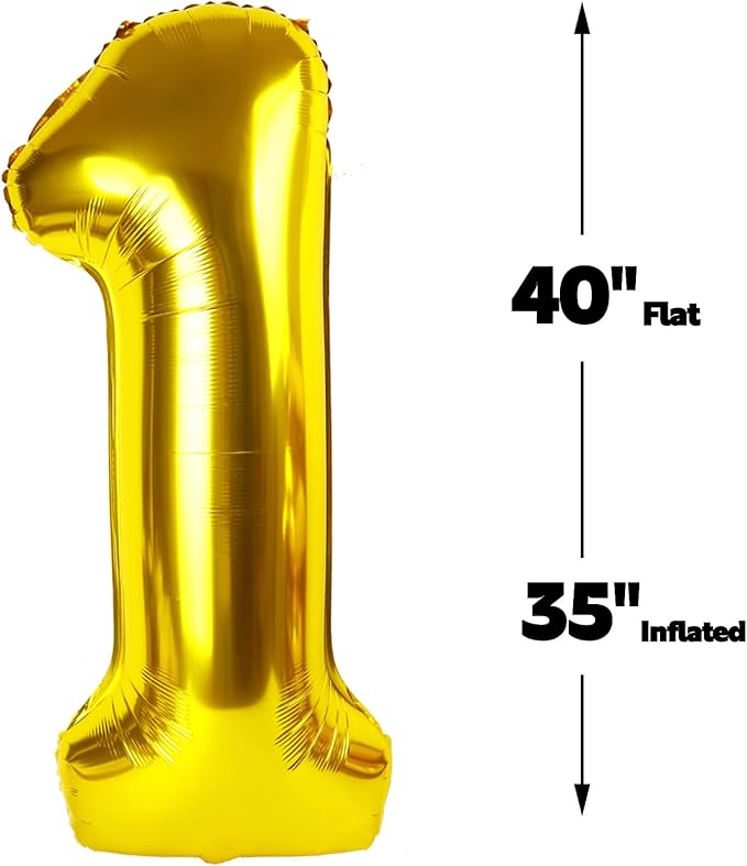Helium Foil Gold Number 18 81 Balloon 40 Inch, Mylar Eight Numbers 18 81 Birthday Balloons, Gold 18 81 Women Men Anniversary Graduations Party Supplies