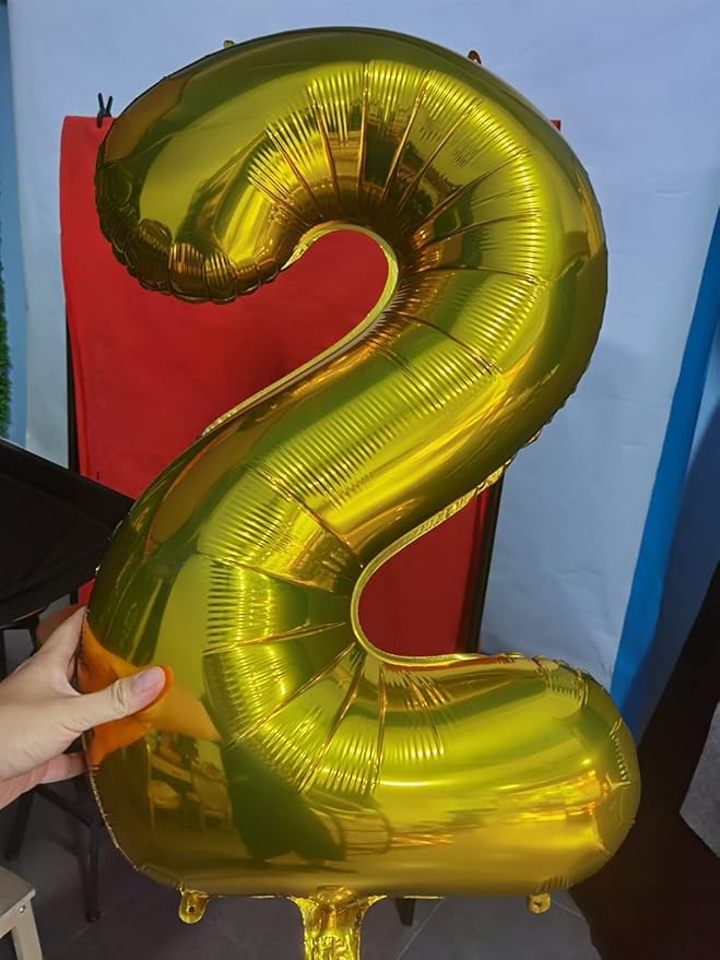 32 Inch Gold Number 7 Balloons Foil Ballon Digital Birthday Party Decoration Supplies (Gold Number 7 Balloon)