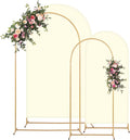 Metal Arch Backdrop Stand and Cover Set, 8FT, 7.2FT Party Backdrop, Easy to Assemble, Backdrop Stand for Parties, Birthday, Baby Shower