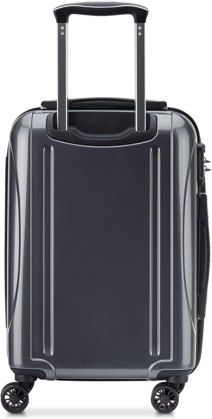 DELSEY PARIS Helium Aero Hardside Expandable Luggage with Spinner Wheels, Titanium, Carry-On 19 Inch