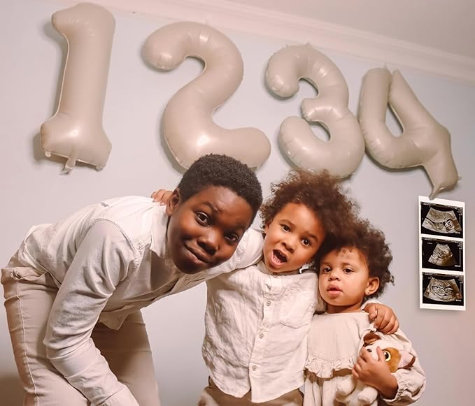 18 Balloon Number, Cream Number 18th Birthday Balloons 40 Inch, 18 Years Old Cream Birthday Decorations for Boys Girls, 18th Anniversary Decorations