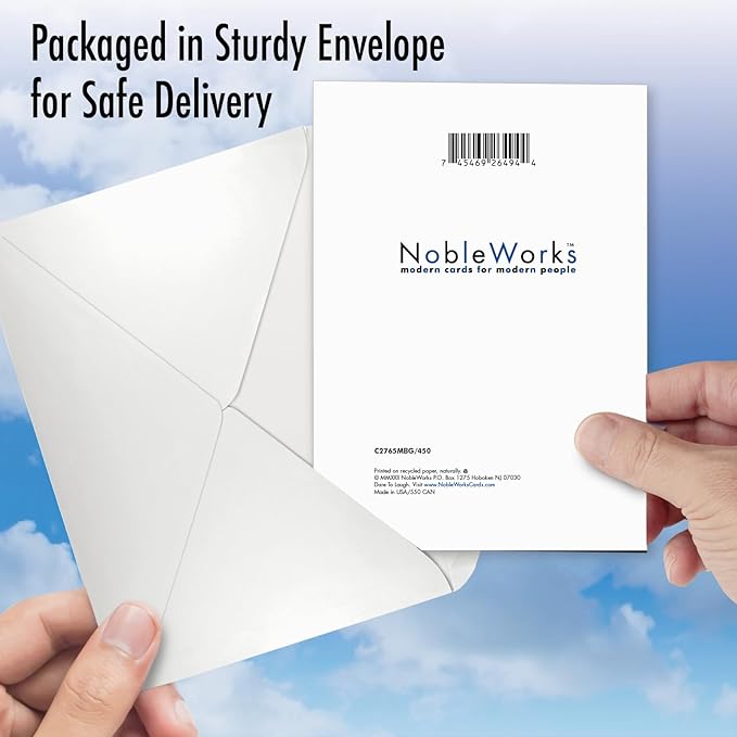 NobleWorks - Milestone Birthday Greeting Card with Envelope (4.63 x 6.75 Inch) - Big Day 102 C2765MBG