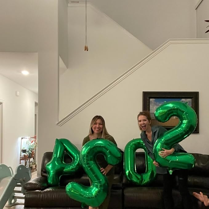 50 Balloon Number, Green Number 50th Birthday Balloons 40 Inch, 50 Years Old Green Birthday Decorations for Men Women, 50th Anniversary Decorations