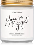 Engagement Gifts for Couples - Lavender Scented Candles, Gift for Newly Engaged Couples, Engagement Gifts for Her, Women, Best Engaged Gift