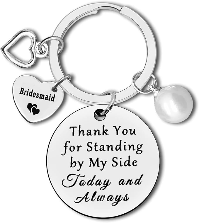 Dabihu Bridesmaid Gift from Bride Bridesmaid Keychain Maid of Honor Jewelry Wedding Bridal Party Gift