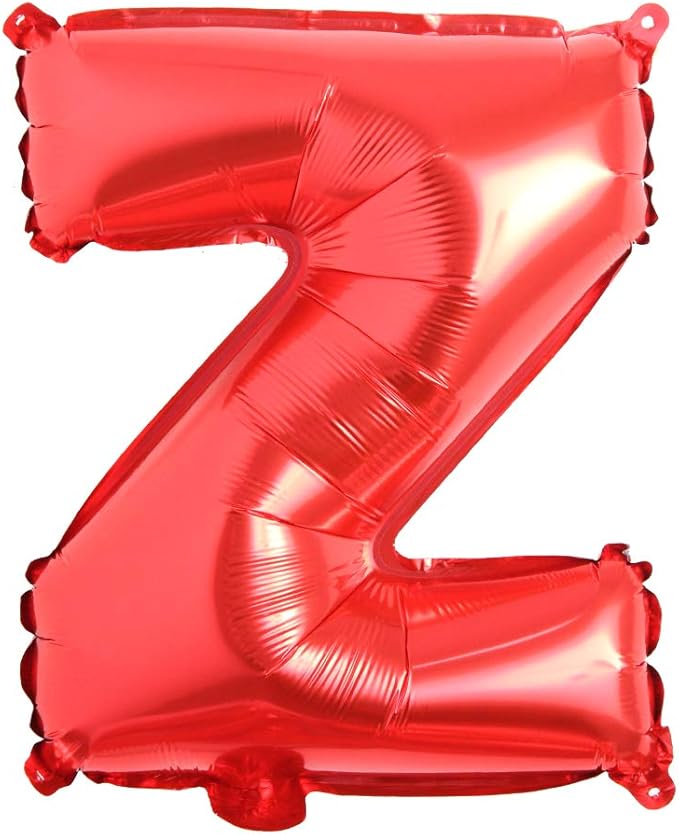 40 inch Red big size Number Letter alphabet Foil Helium Float Balloons Birthday Wedding Party Celebration decoration Air ball (40 INCH Red Z)