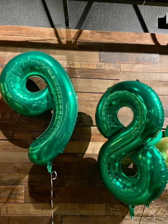 Green 3 Balloon, Number Balloons 40 Inch, 3rd Birthday Decorations for Kids Girls Boys, Men Women Green Party Supplies for Party Decorations, Number 3 Balloon, St. Patrick's Day Birthday Decorations