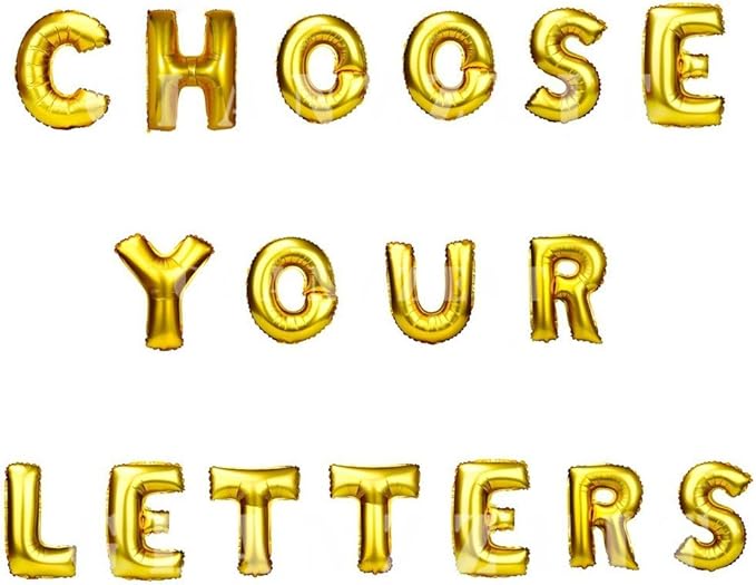 Glanzzeit 16 Inch Gold Balloons Decor Letters A to Z Numbers 0 to 9 for Wedding Prom Birthday Party (Letter Z)