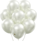 AFTERLOON® Biodegradable Balloons 50 pcs Pearlized White 10 Inch Pearl Color, Pearlescent Thickened Extra Strong Latex Helium Float, for Baby Shower Gender Reveal Wedding Birthday Party Decorations