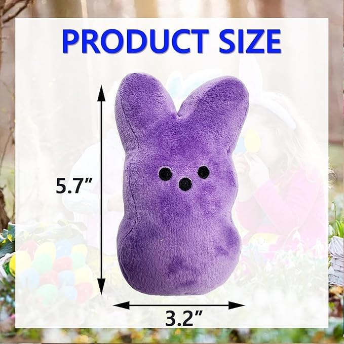 12PCS Cute Bunny Plush Toys,Easter Basket Stuffers Toys for Kids,Bunny Stuffed Animals,Easter Party Favors Gift for Girls Boys