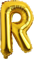 32 inch Letter Balloons Gold Alphabet Number Balloons Foil Mylar Party Wedding Bachelorette Birthday Bridal Shower Graduation Anniversary Celebration Decoration (32 INCH GOLD R)