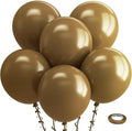 Bezente Brown Balloons 18 Inch - 30 Pack Large Thick Brown Balloons Big Round Coffee Brown Latex Balloons for Birthday Bridal Shower Wedding Anniversary Party Decorations