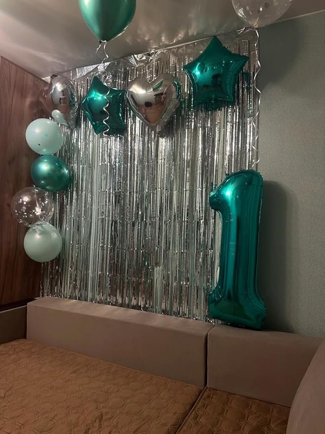 Teal Number 5 Balloon 40 Inch, 5 Balloon Number, 5th Birthday Decorations, Teal Party Supplies for Boys Girls