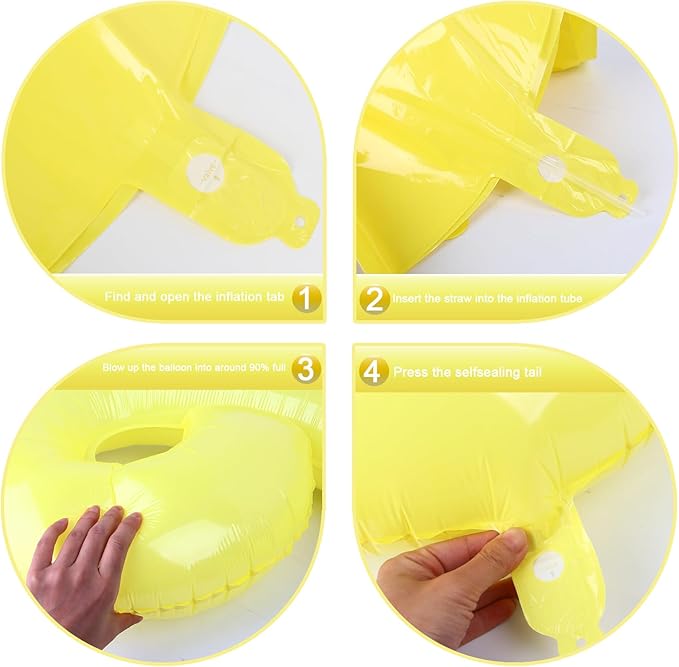 Yellow 40 Inch 0 Number Balloons, 0 Decorations for 10 20 30 40 50 60 70 80 90 100 Birthday, 2026 Yellow Foil Giant Birthday Graduations Anniversary Party Balloon
