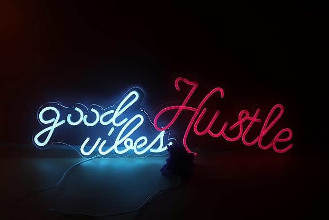 Ulalaza LED Neon Sign Night Light for Wall Party Décor Bedroom Room Bar Wedding Home Birthday Art Decoration Christmas with USB Chain Light modulator 5v (lets party blue)