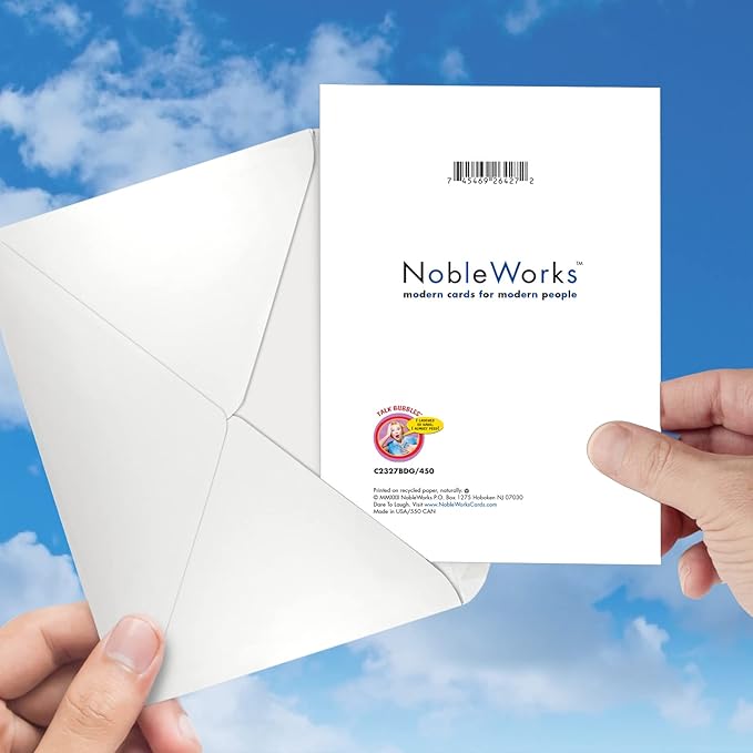 NobleWorks - Funny Birthday Greeting Card with 5 x 7 Inch Envelope (1 Card) Bday Try Anal C2327BDG