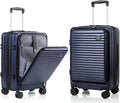Carry On Luggage Airline Approved, 20 Inch Expandable PC Hardside Lightweight Suitcases with Spinner Wheels and TSA Lock (Dark Blue, 20 Inch)