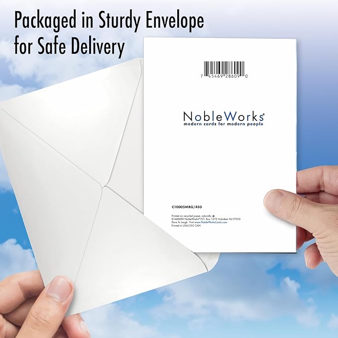 NobleWorks Humorous 60th Milestone Birthday Greeting Card with 5 x 7 Inch Envelope (1 Card) See You Soon - 60 C10005MBG