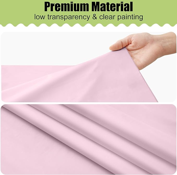 Smiry Disposable Table Cloth - 6 Pack, 54 x 108 Inch Waterproof Rectangle Tablecloths for Easter Party, Valentines & Mothers Day Decorations, Decorative Plastic Table Cover, Leakproof & Sturdy, Pink