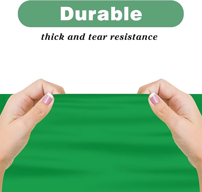 Kopokita 6PCS Green Plastic Tablecloths 54 x 108 Inch, Disposable Table Cloths Rectangle Party Table Covers