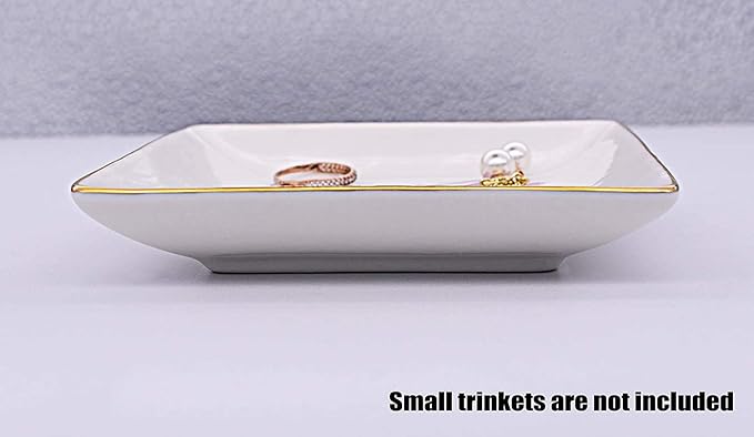 Topthink Ring Dish Gifts for Mother of the Groom from Bride-I See the Love That Shines-Wedding Gift for Mother of the Groom-Bridal Shower Gift-Ceramic Jewelry Holder Ring Dish Trinket Box Tray