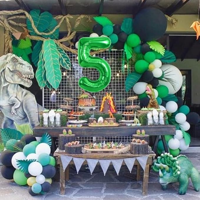 TONIFUL 40 Inch Large Dark Green Number 25 Balloons Giant Digital 25 or 52 Helium Balloons, Foil Mylar Big Number Balloons for 25th or 52nd Birthday Party 25th or 52nd Anniversary Supplies Decorations