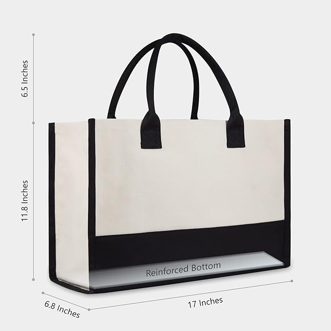 TOPDesign Canvas Tote Bag, Bridal Shower Gifts for Bride, Wedding Bachelorette Bride Gifts Shoulder Bag