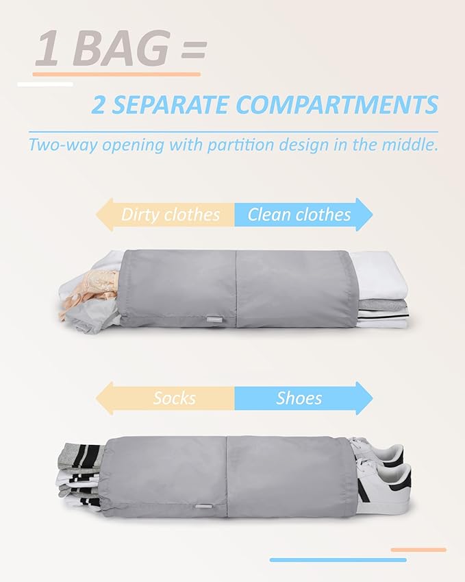 BAGSMART 6 Set /4 Set/2 Set Compression Packing Cubes for Travel, Lightweight Luggage Organizer Bags, Durable Space Saver Bags Travel Essentials