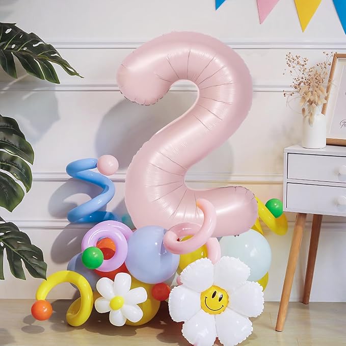 40 inch Pink Number Balloon Light Pink 0 Balloon Number 0 Balloon for Birthday Party Decorations