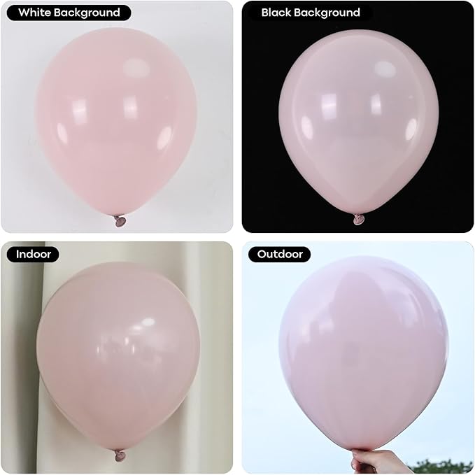 Dusty Pink Balloons 5inch Small Cavern Pink Balloon 60pcs Mini Round Retro Boho Blush Light Rose Latex Balloon for Arch Garland Girls Birthday Party Decoration Wedding Baby Bridal Shower Bachelorette