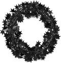 PMU 300 Ft Star Wire Shiny Garland Black Star - Halloween, Christmas Party, Wedding, Birthday, Festive Home Decoration Ornament Black Star (12pc-25Ft Each)